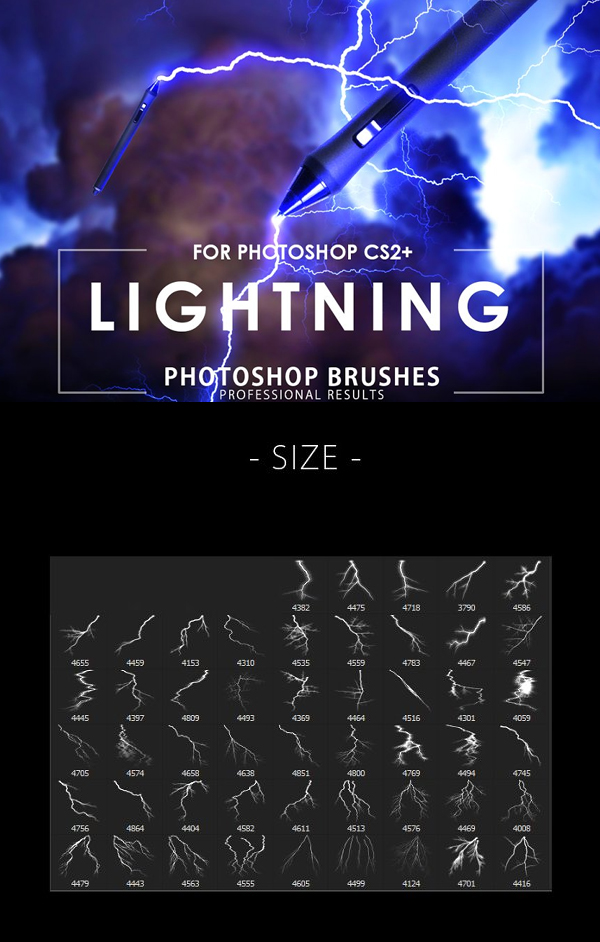 Lightning Photoshop Brushes