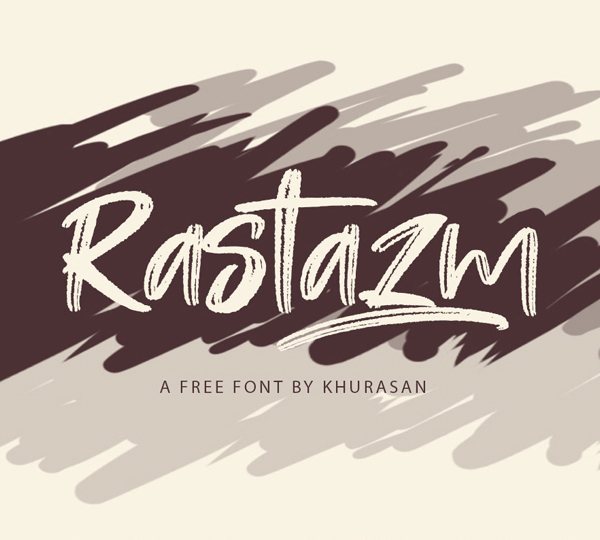 Rastazm Script Free Font - 50 Best Free Brush Fonts