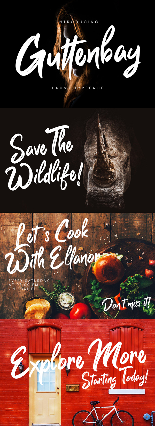 Guttenbay Brush Script Free Font