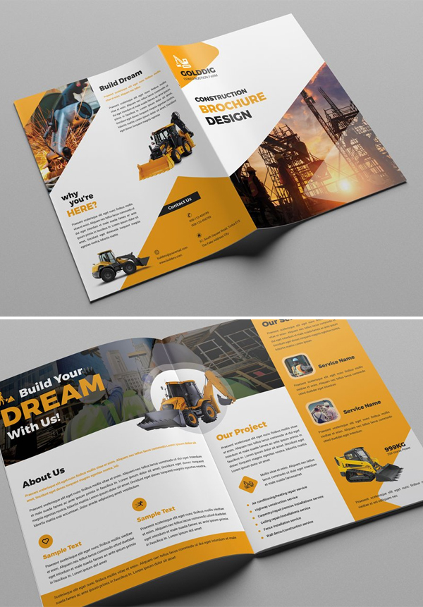 Construction Bifold Brochure