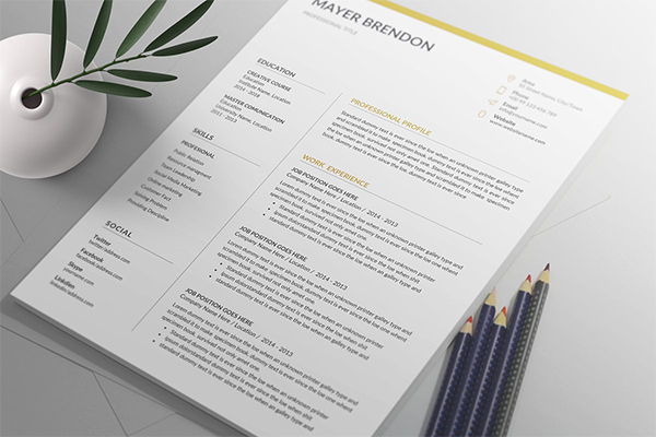 Creative Fresh Resume / CV