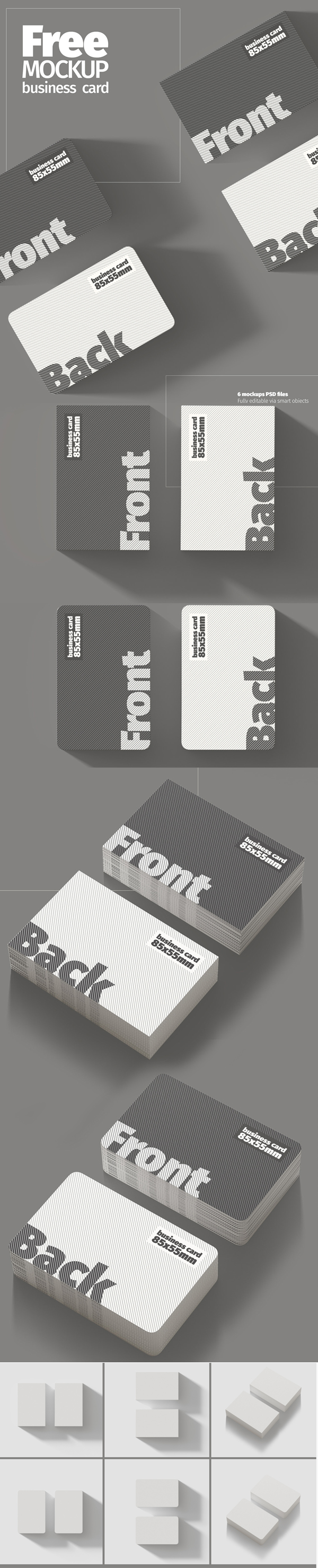 Free High Quality Business Card Mockup Template