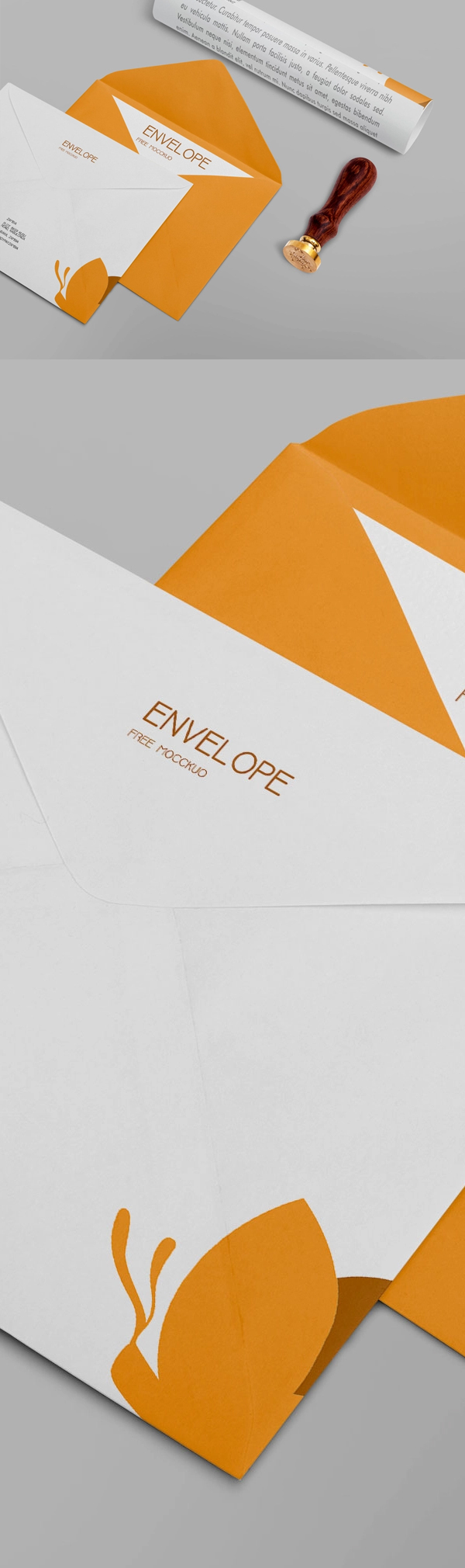 Free Company Envelope Design Mockup