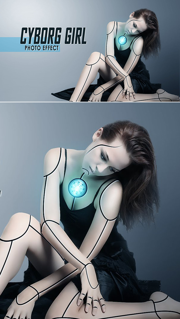 How To Make Cyborg Effect In Photoshop Tutorial