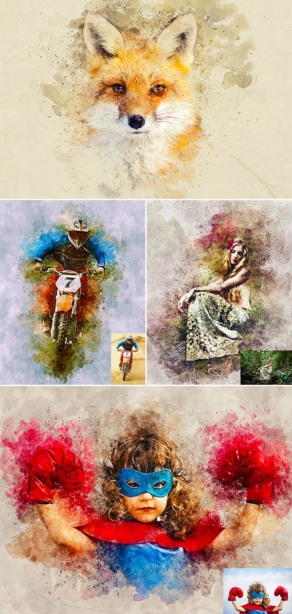 How to Create a Photo to Watercolor Photoshop Action