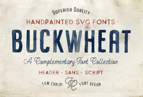 Buckwheat SVG Free Font Design