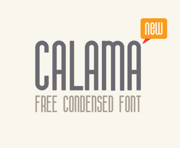 Calama Free Font Design