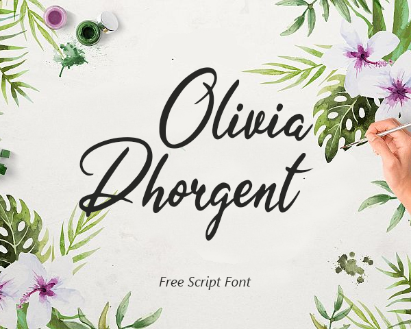 Olivia Dhorgent Script Free Font Design