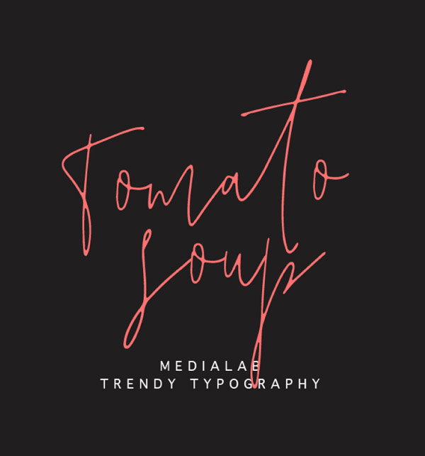 Tomato Soup Free Script Font Design