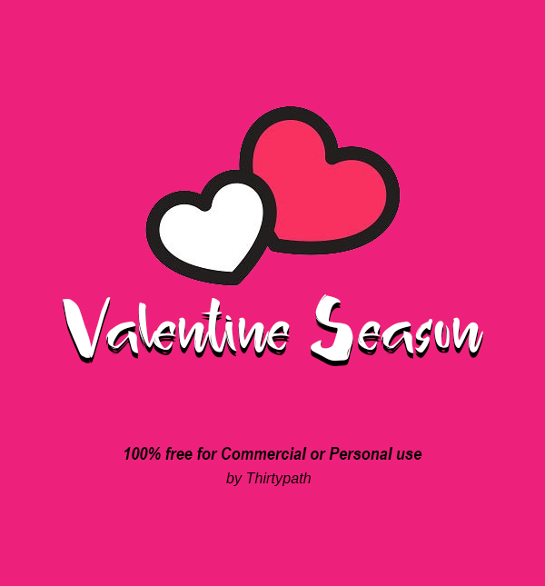 Valentine Season Free Font Design