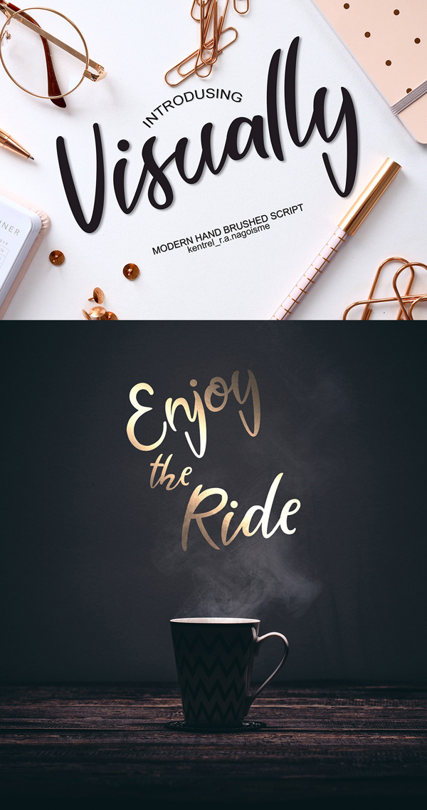 Visually Script Free Font Design