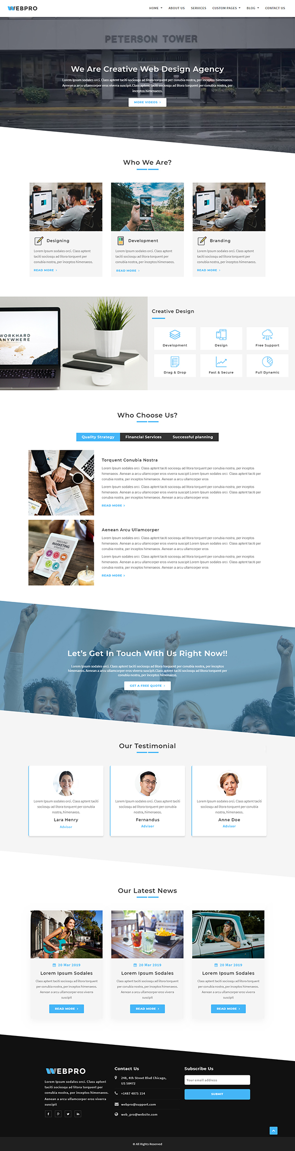 WebPro - Corporate WordPress Theme