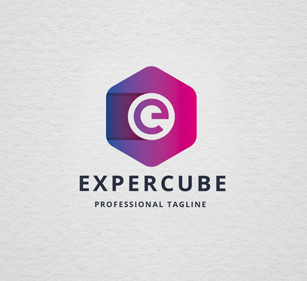 Expertize Cube E Letter Logo Design
