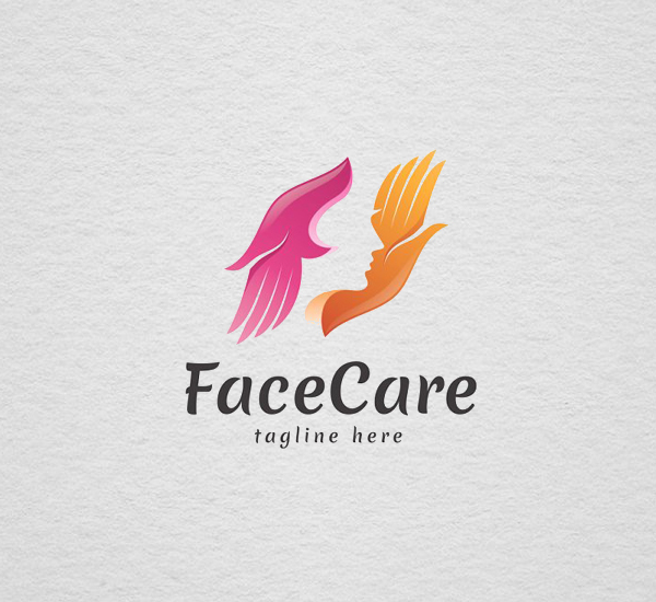 Face Care - Logo Template Design