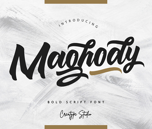Maghody Script Free Font Design