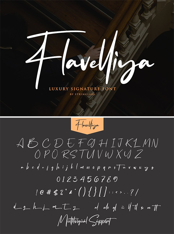 Flavellya – Luxury Signature Font Design