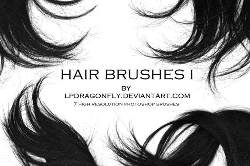 download hair brushes for photoshop