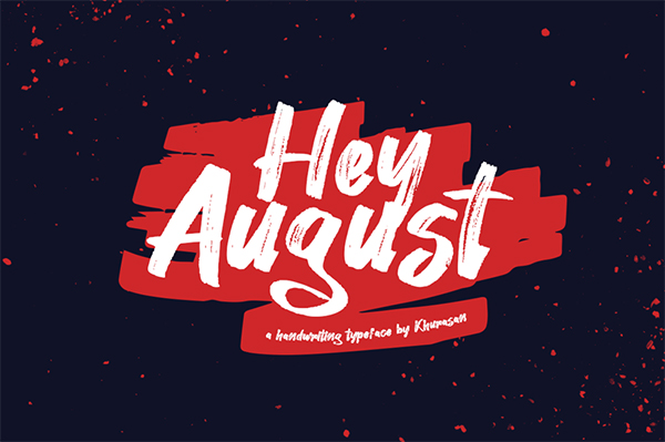 Hey August Free font