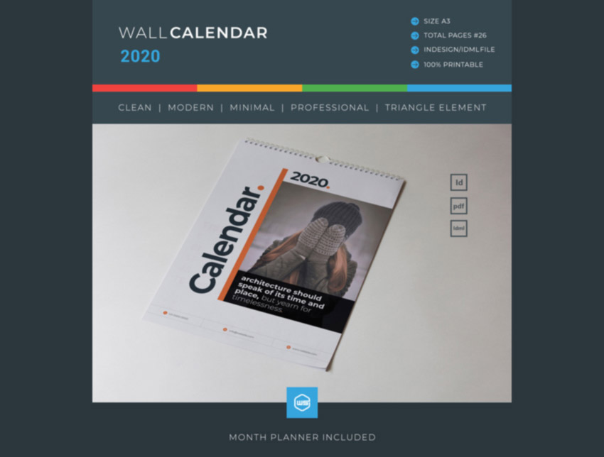 26 Best InDesign Calendar Templates (New for 2020) iDevie