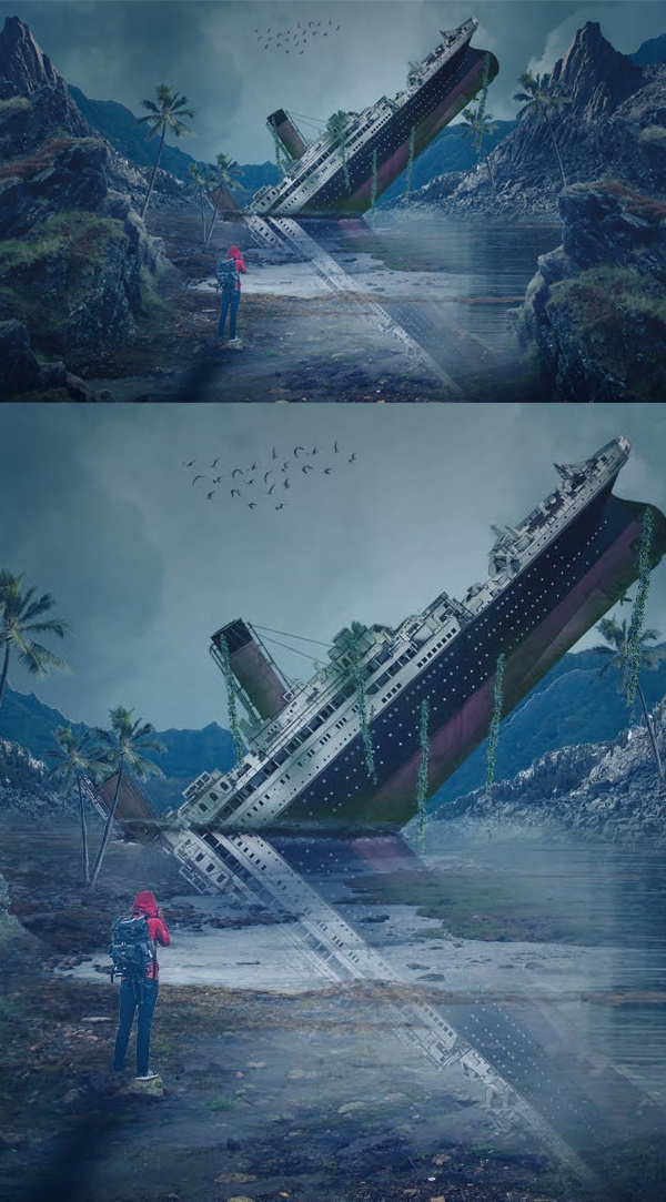 How to Create Titanic Photoshop Manipulation Tutorial And Digital Art