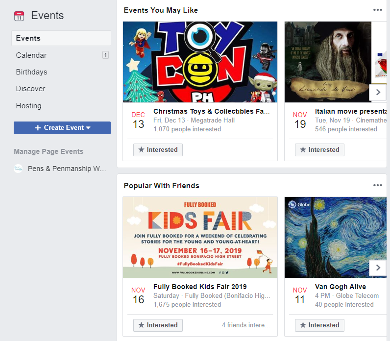 Facebook Events