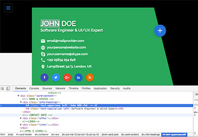 23+ Best HTML Resume Templates to Make Personal Profile CV Websites ...