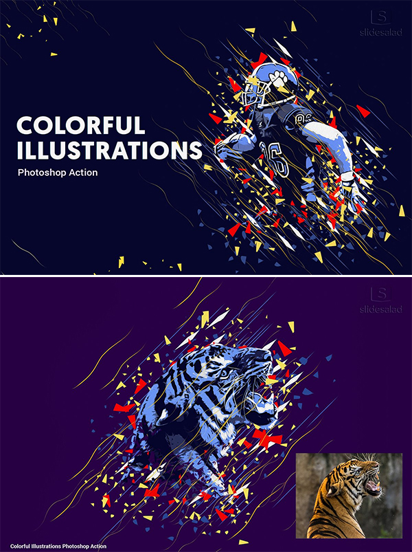 Illustrations Art Photoshop Action