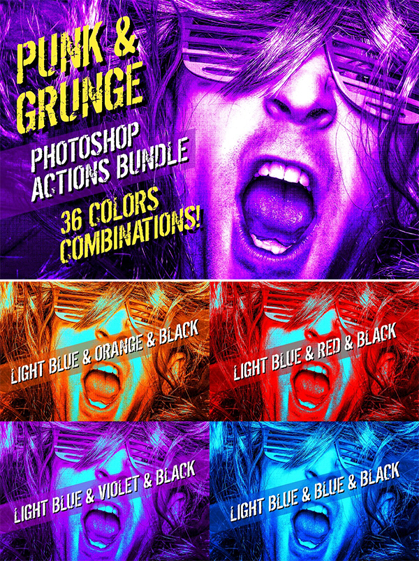 Punk & Grunge | Photoshop Actions