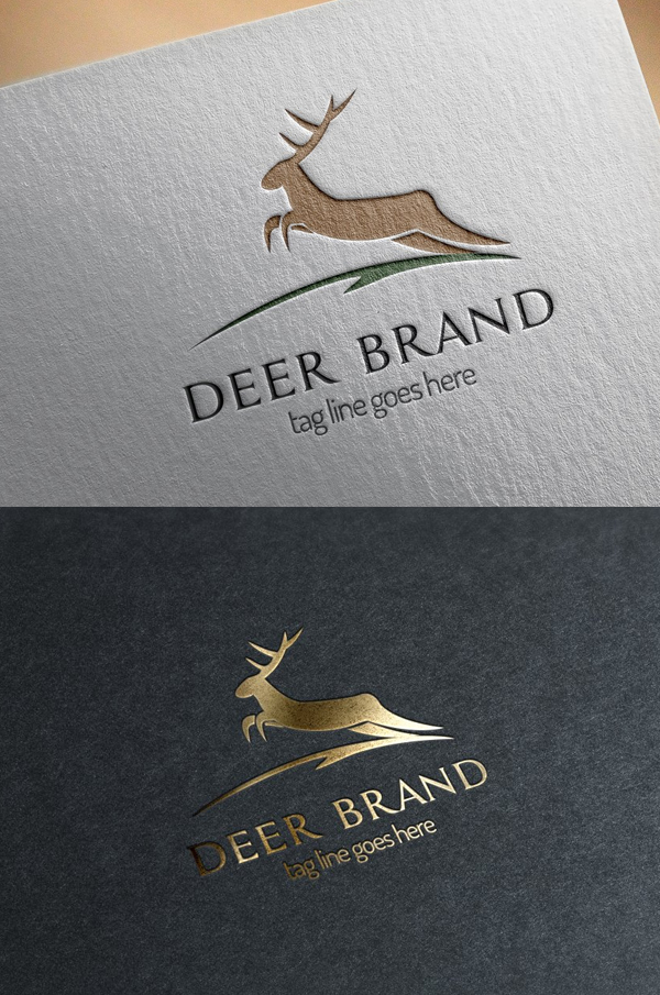 Deer Brand Logo Template - 13