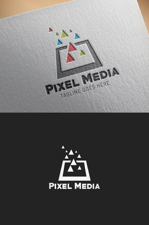 Pixel Media Logo Template - 14