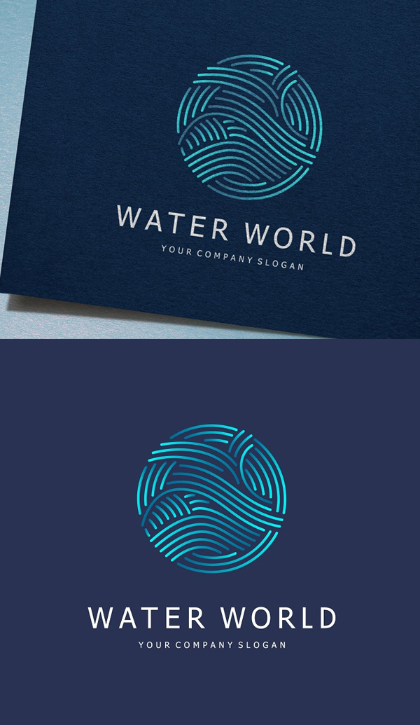 Water World Logo - 27