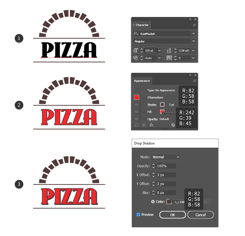 How To Create A Pizza Logo And Pizza Box Design Idevie