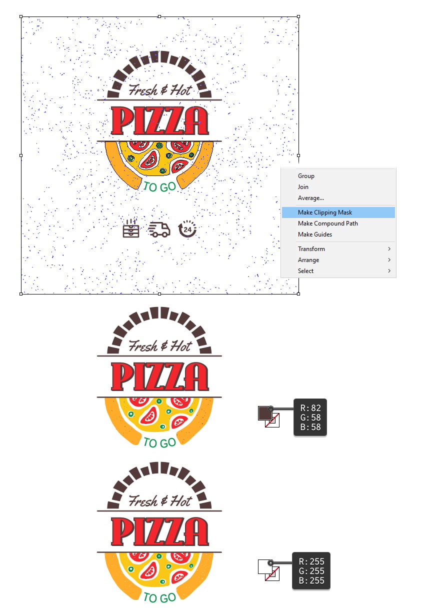 How To Create A Pizza Logo And Pizza Box Design Idevie