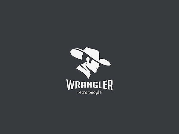 Wrangler Cowboy Logo Design