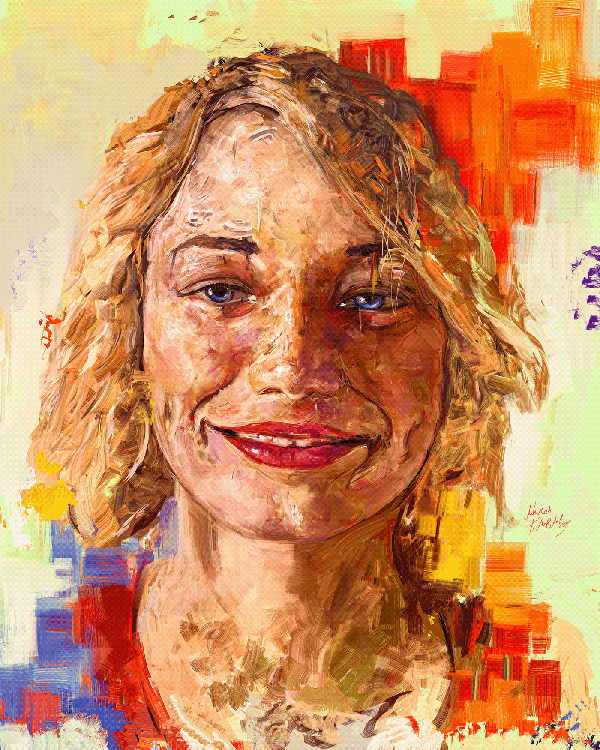 Portrait Digital Painting By Ahmed Karam