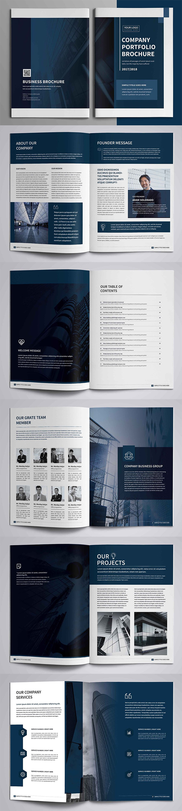 Corporate Company Profile Brochure Template