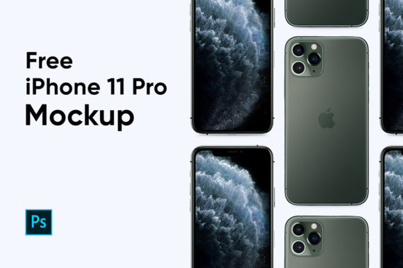 Another free PSD iPhone 11 mockup