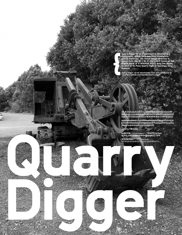 Quarry Digger Free Font