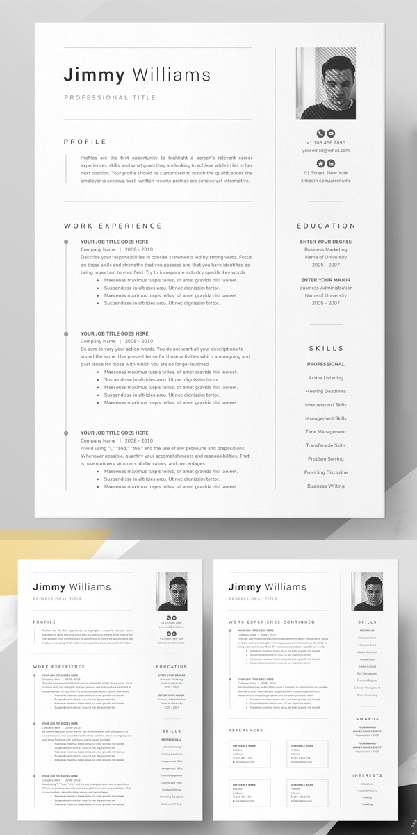 Word Pages Resume Template