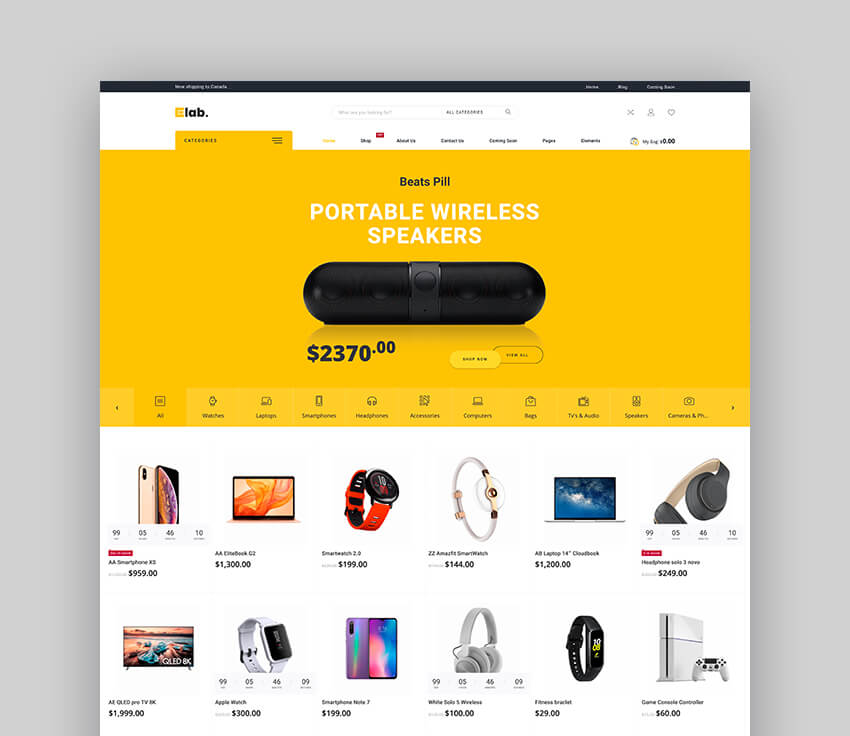 eLab - Multivendor WordPress WooCommerce Theme