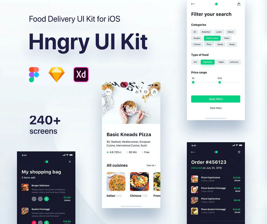 Hngry UI Kit - Food Delivery UI Kit