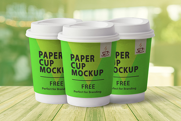 Free Paper Cup Mockup PSD