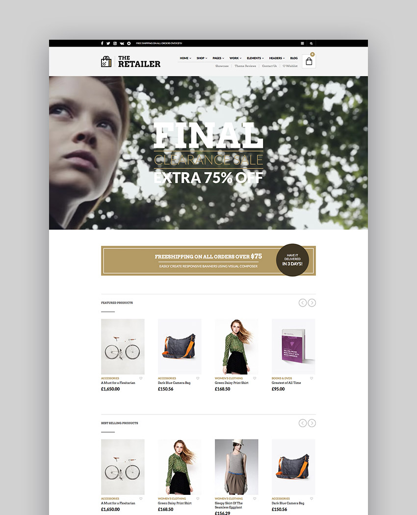 The Retailer - Responsive WordPress Theme