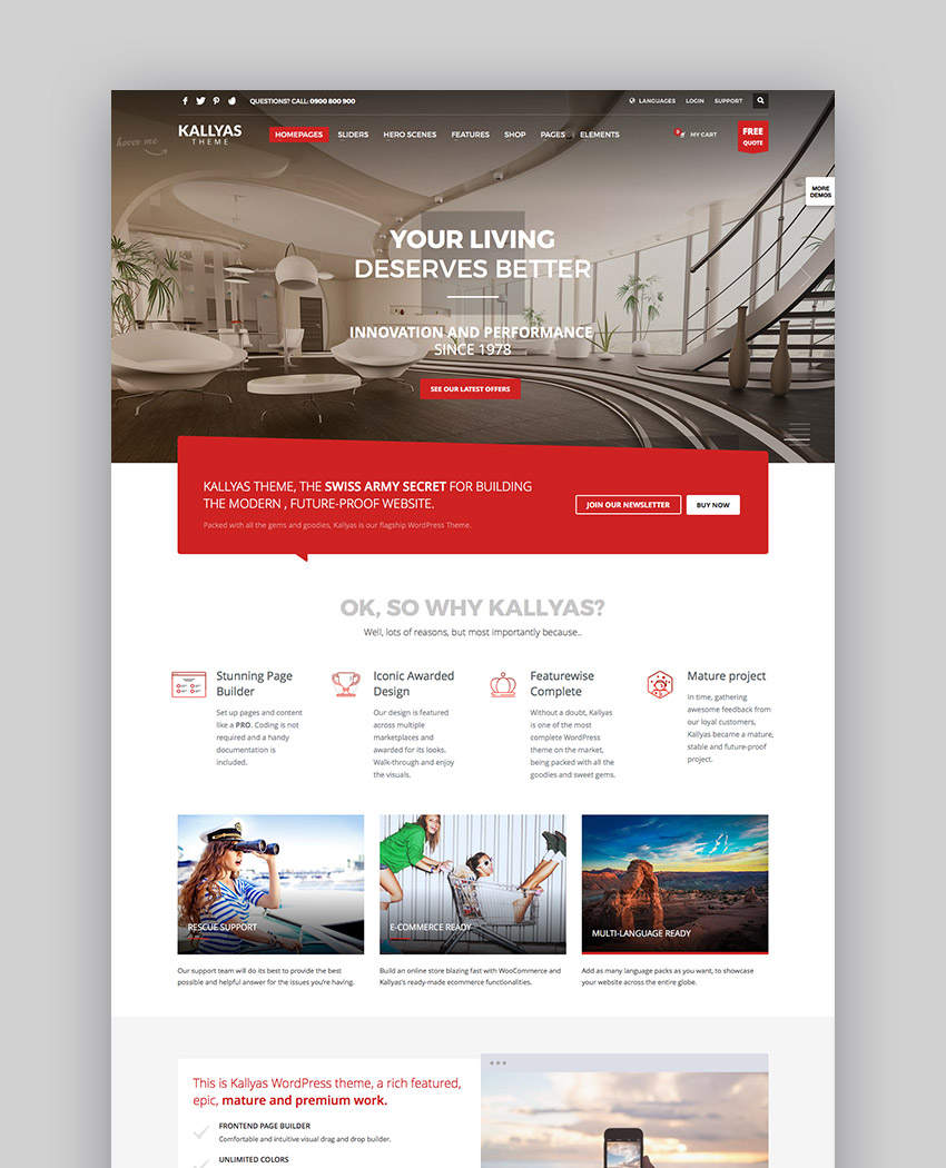 KALLYAS - Creative eCommerce Multi-Purpose WordPress Theme