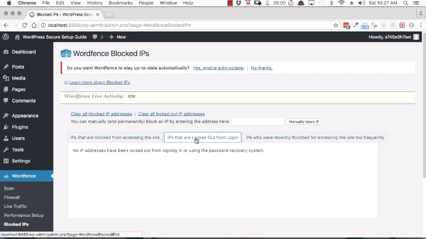 Blocking IP Addresses