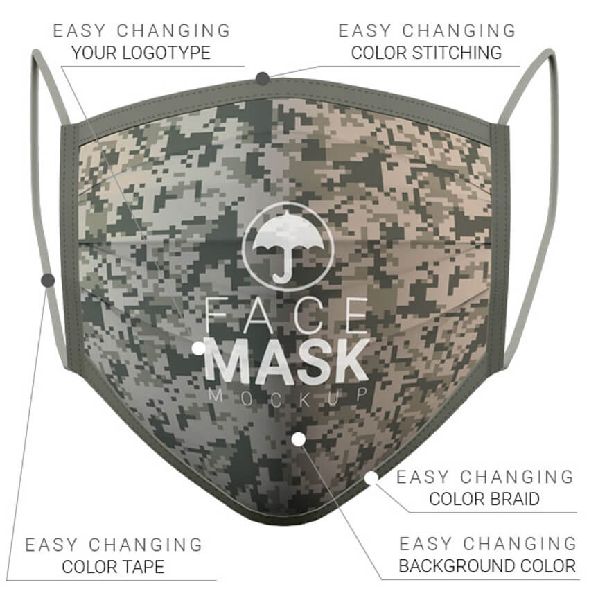 Download 20 Best Face Mask Mockups Psd Mockup Generator Idevie