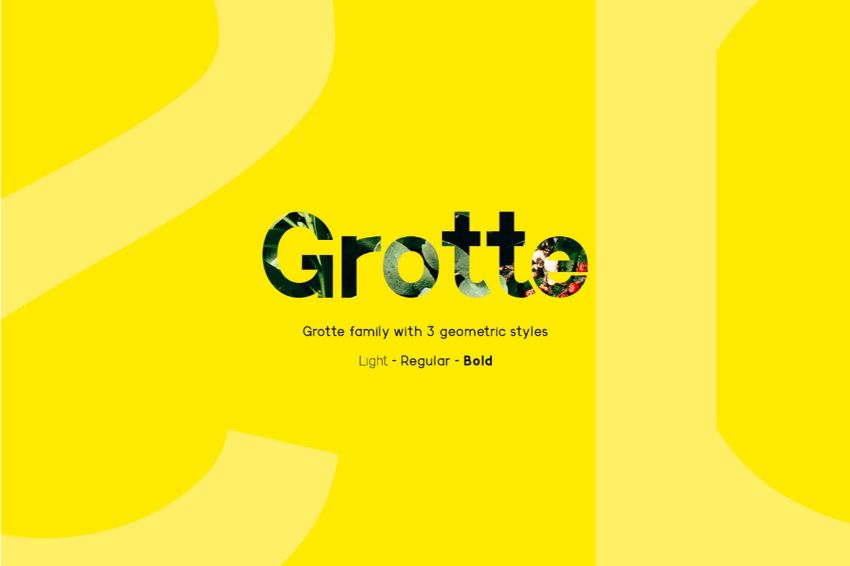 grotte - a font similar to helvetica