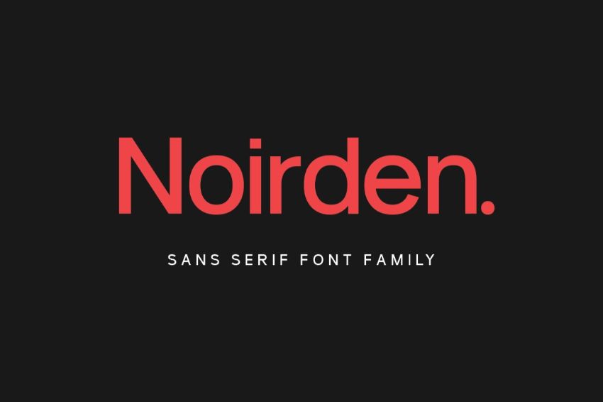 noirden sans - a font similar to helvetica