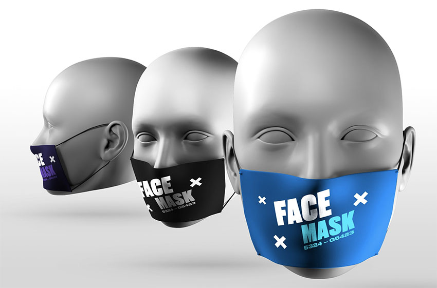 Download 20 Best Face Mask Mockups Psd Mockup Generator Idevie PSD Mockup Templates