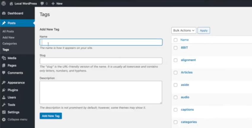 How to Add Tags in WordPress